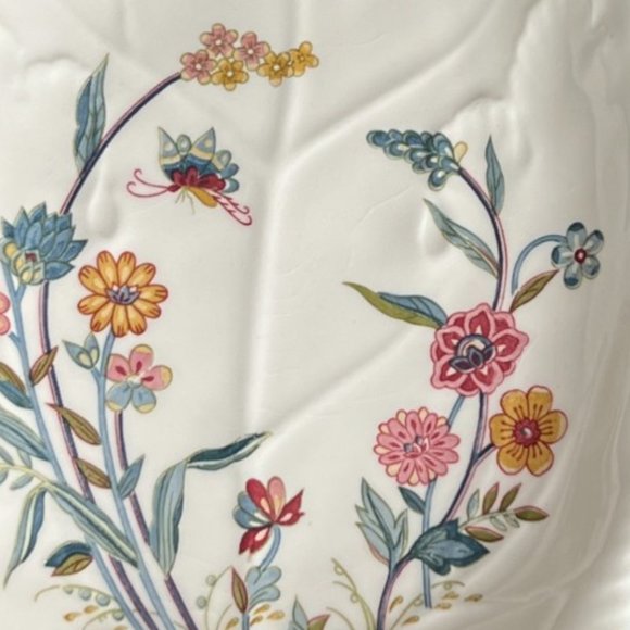 Vtg Jardin by ANDREA BY SADEK Oval Ceramic Leaf Dishes Japan 1980s READ - Picture 6 of 16